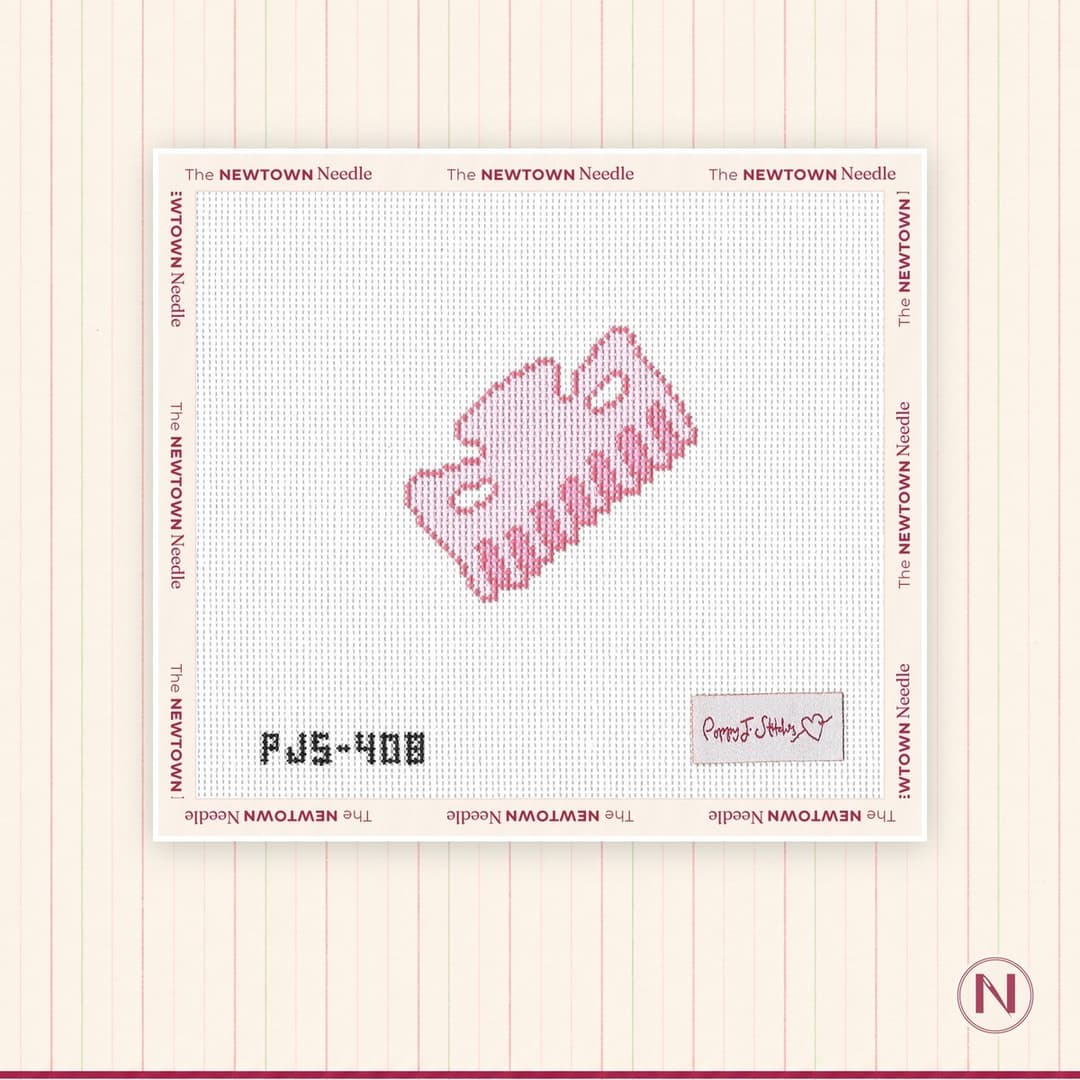 Poppy J Stitches Mini Pink Claw Clip Canvas