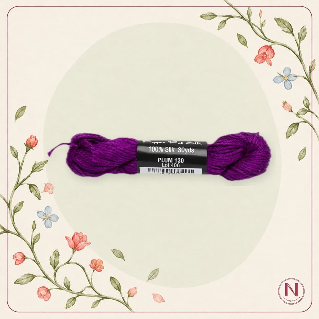 Planet Earth Fibers Pepper Pot Silk - 130 Plum