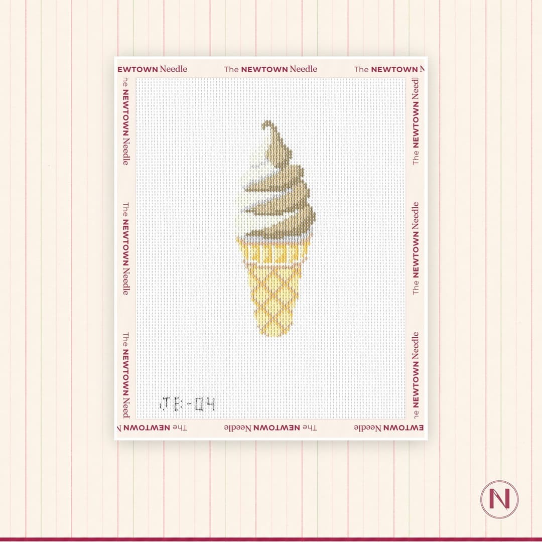 Jersey Ice Cream Swirl Cone Canvas