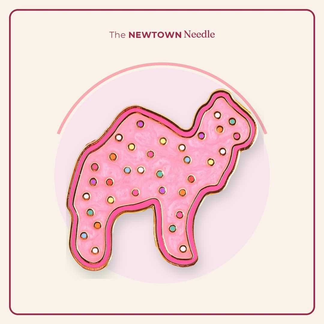 Pink Froster Animal Cookie Needle Minder