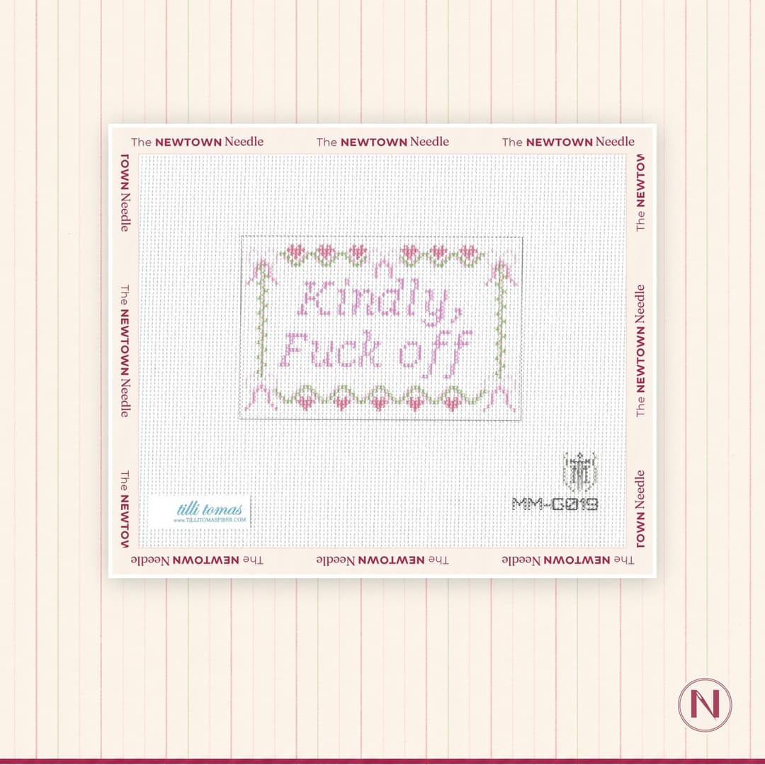 Misty Morrow Designs Kindly F**k Off Sign Canvas