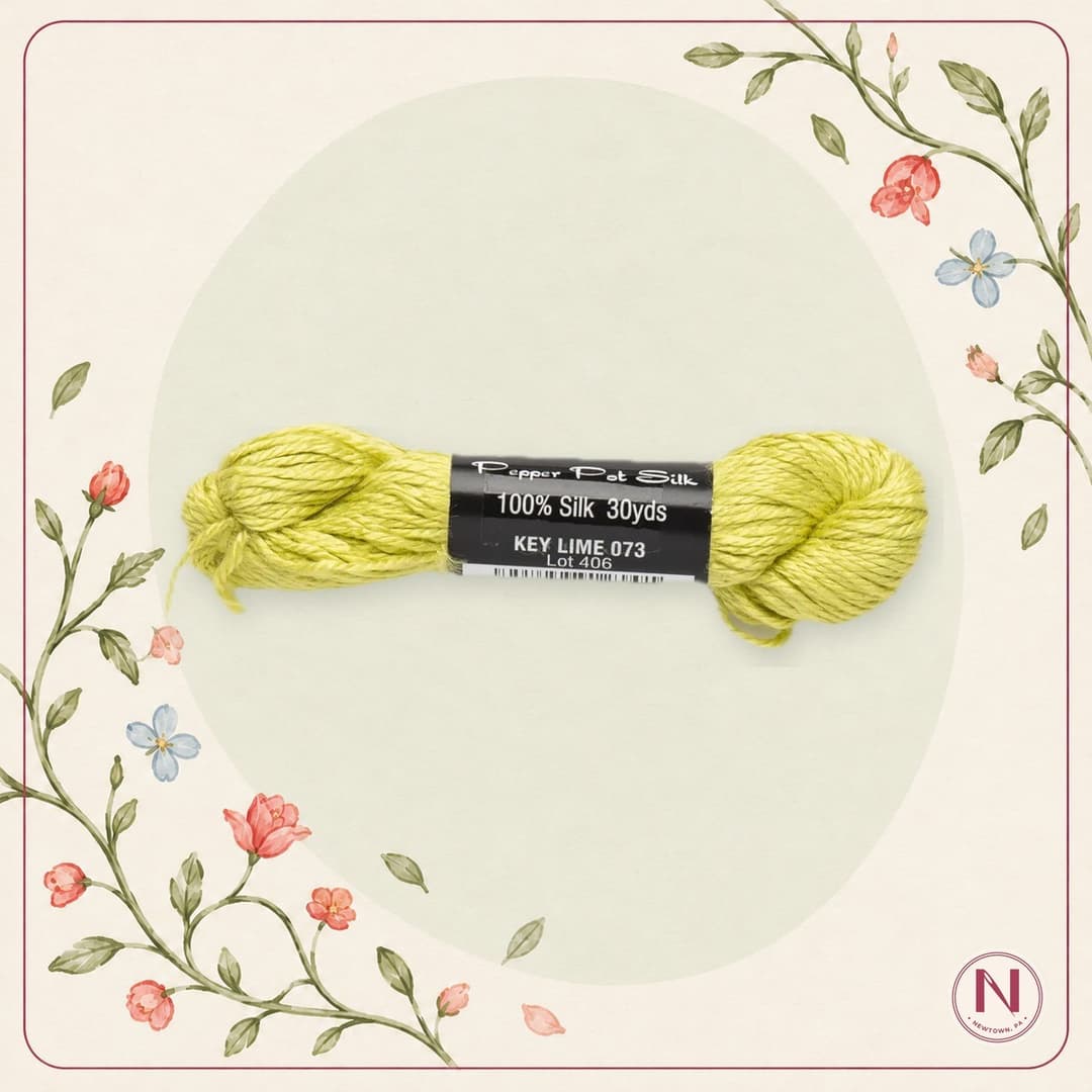Planet Earth Fibers Pepper Pot Silk - 073 Key Lime