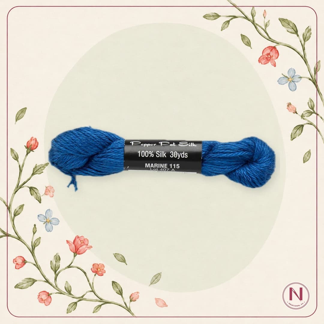 Planet Earth Fibers Pepper Pot Silk - 115 Marine