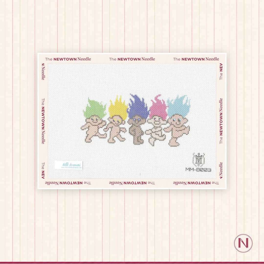 Misty Morrow Designs Rainbow Troll Group Canvas